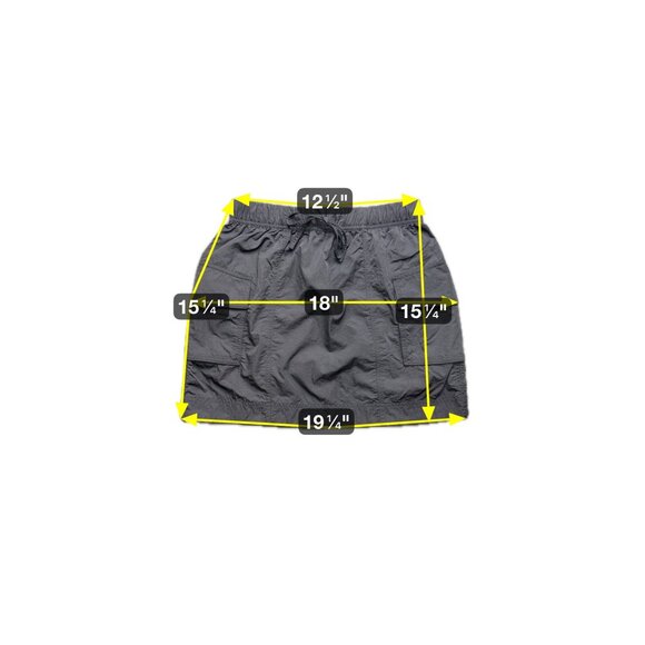 Lululemon Nylon Cargo Mini Skirt Charcoal XS Utility - Picture 6 of 6